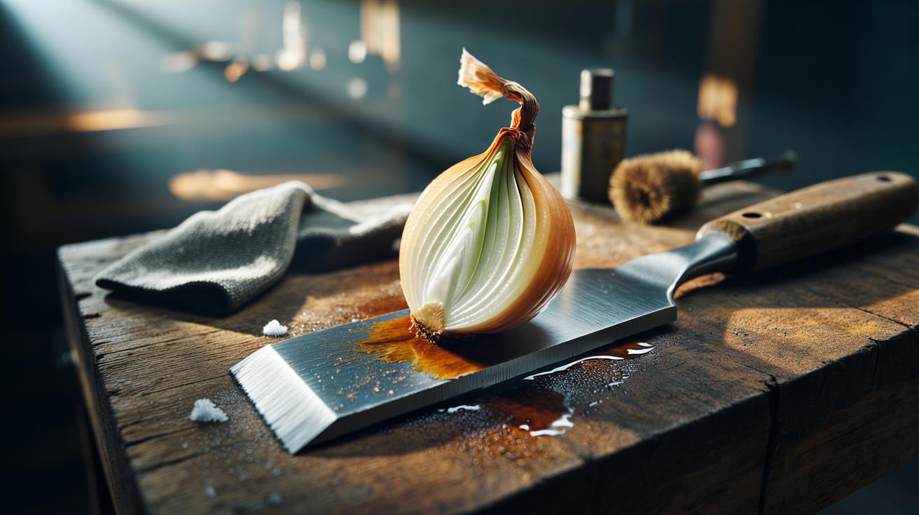 Onion Overhaul for Rusted Tools: How it removes corrosion with ease